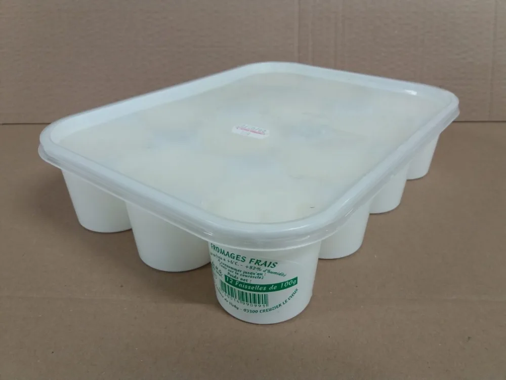 La faisselle portion au lait de vache pasteurisé