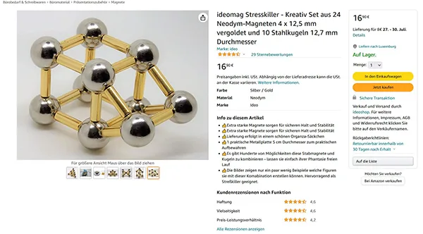 Magnetic toy set