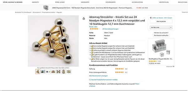Magnetic toy set