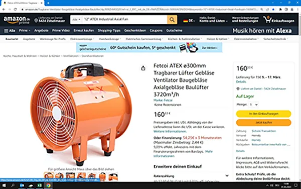 Portable fan