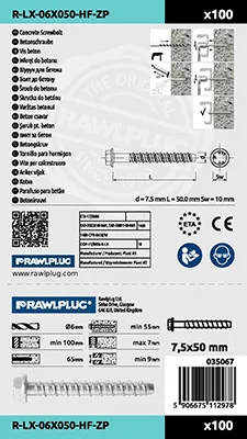 Concrete screw