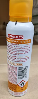 Spray deodorant