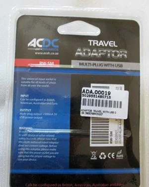 Universal travel adaptor