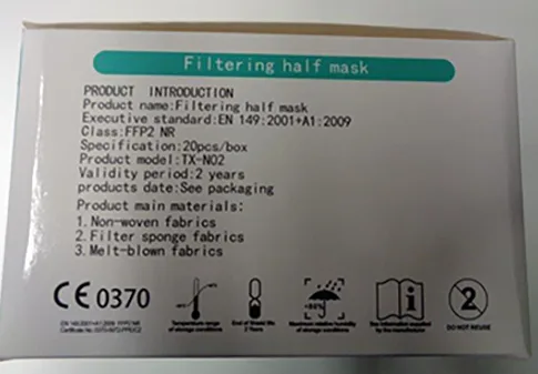 Particle filter mask
