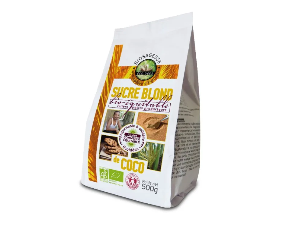 Sucre de coco blond