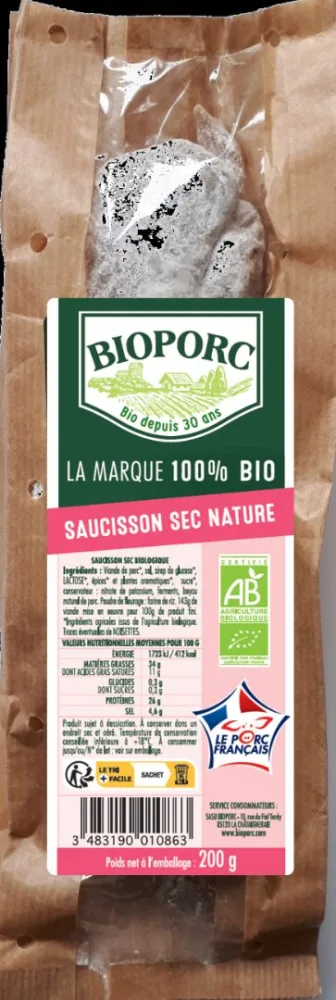 Saucisson sec nature