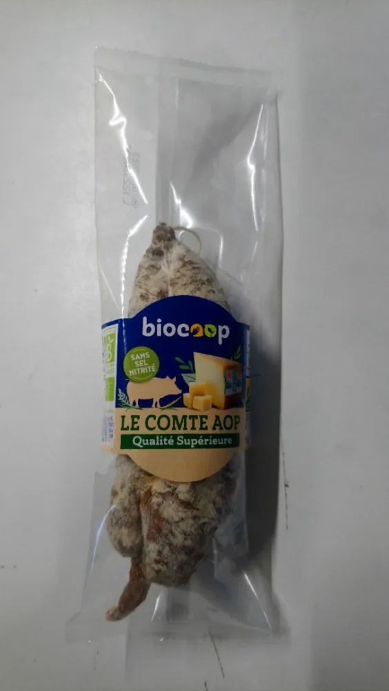 Saucisson sec bio comte biocoop 200g clean label bef
