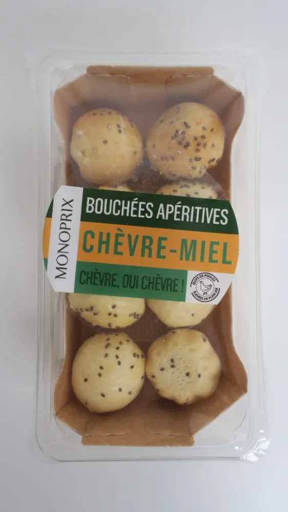 8 mini briochettes chevre miel 96g