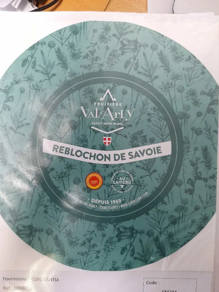 Reblochon de savoie aop