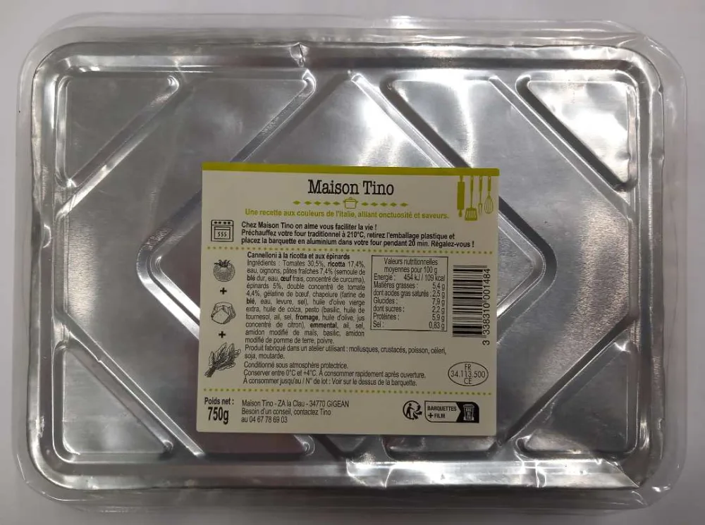Cannelloni ricotta-épinards