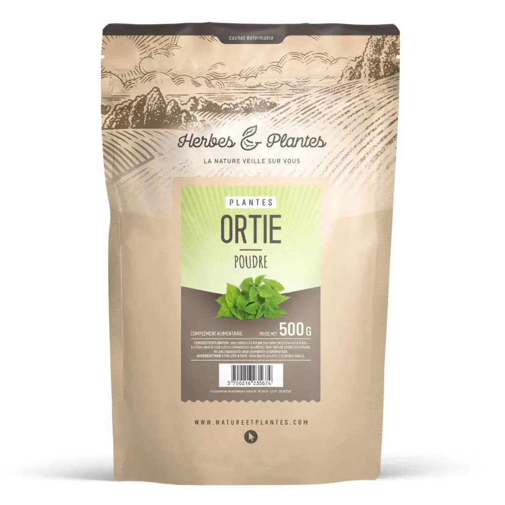Poudre d'ortie piquante feuille