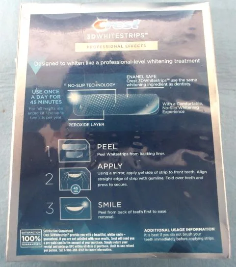 Teeth whitening strips