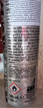 Deodorant spray