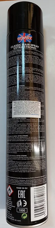 Hair fixing spray
