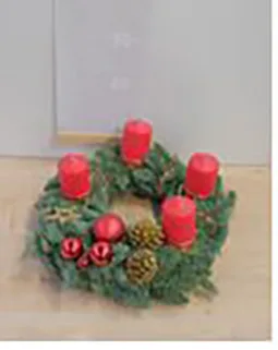 Wreath with candles