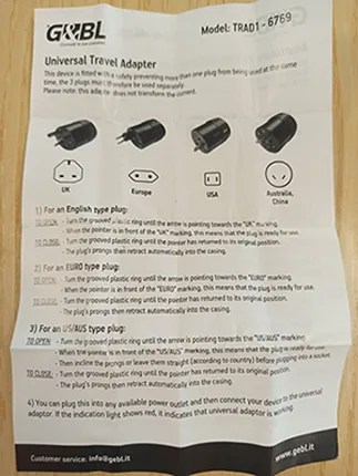 Travel adaptor
