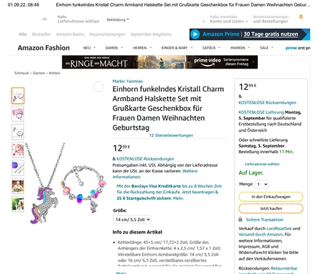 Jewellery set