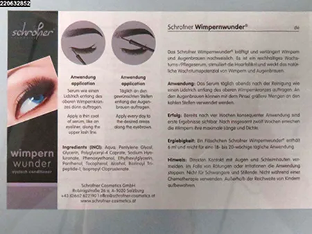 Eyelash serum