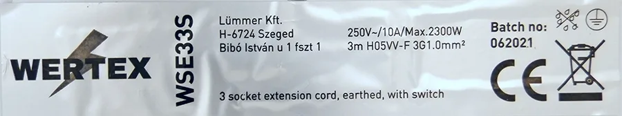 Extension lead