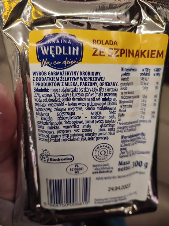 Kraina wędlin Rolada ze szpinakiem 300 g