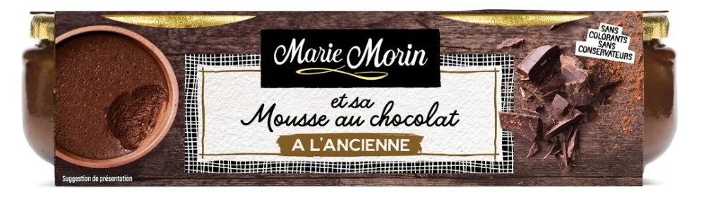 Mousse chocolat a l'ancienne 100g x1 et mousse chocolat a l'ancienne 100 g x2
