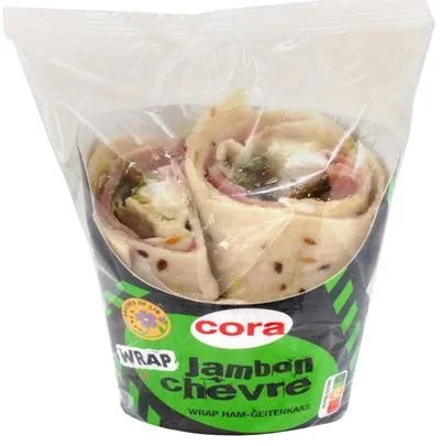 Wrap jambon chèvre