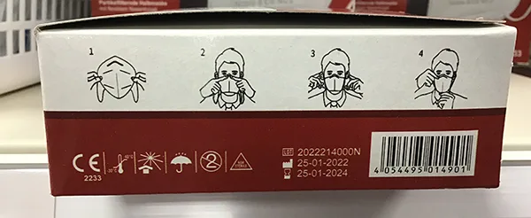Particle filter mask