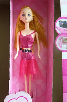 Plastic doll with accessories