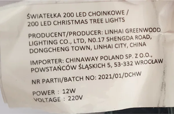 Lighting chain