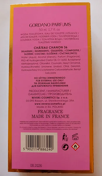 Eau de toilette