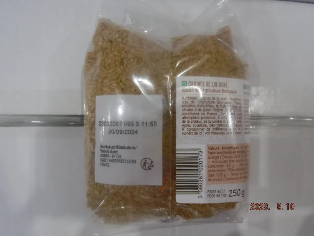 Graine de lin dore bio