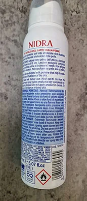 Deodorant spray