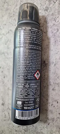 Deodorant spray