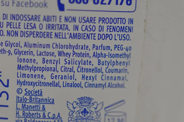 Spray deodorant