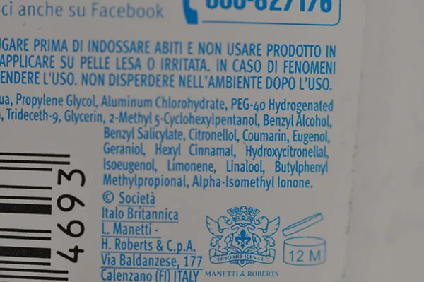 Spray deodorant
