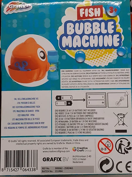 Soap bubble toy