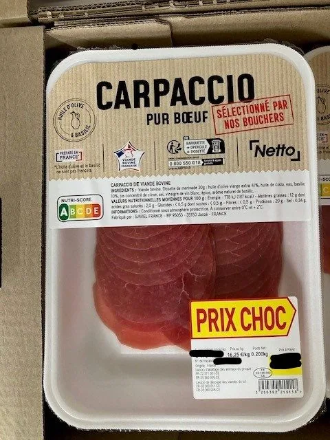 Carpaccio pur boeuf