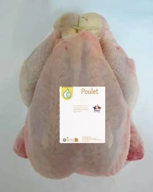 Poulet blanc marque pouce