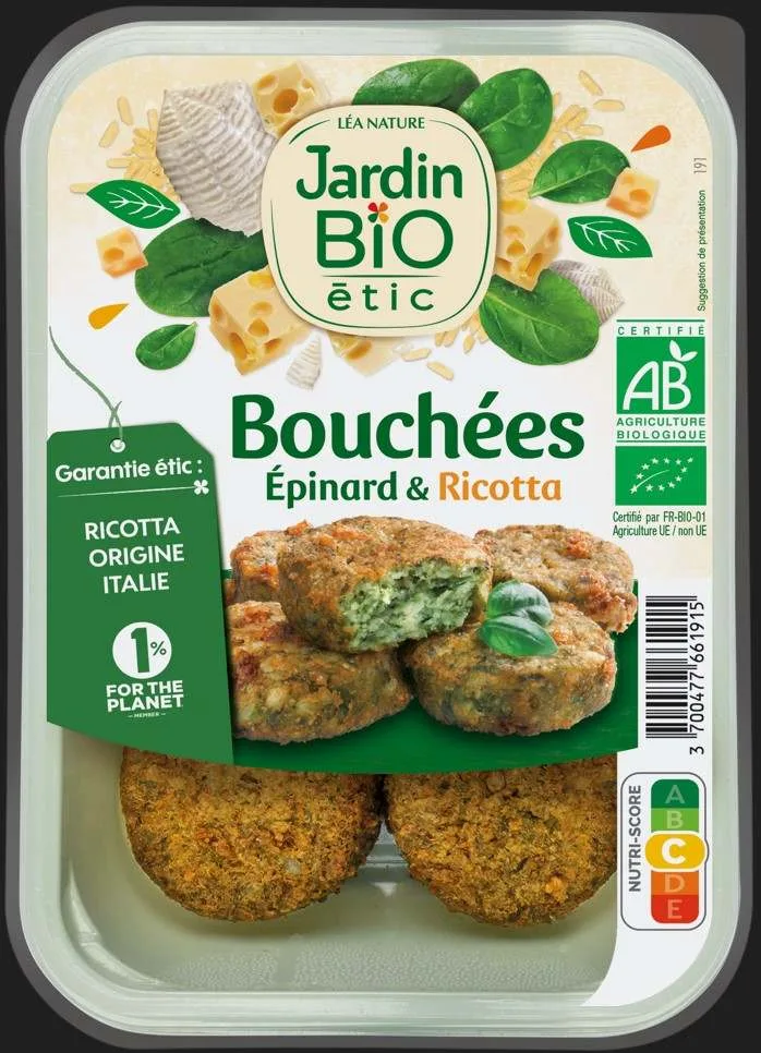 Bouchées épinards et ricotta