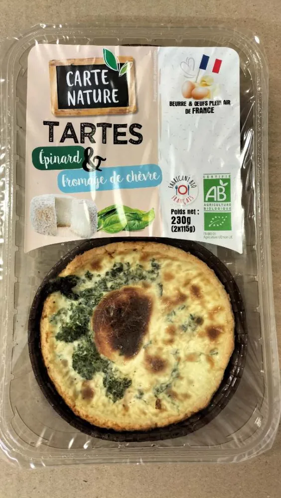 Tarte épinard chèvre