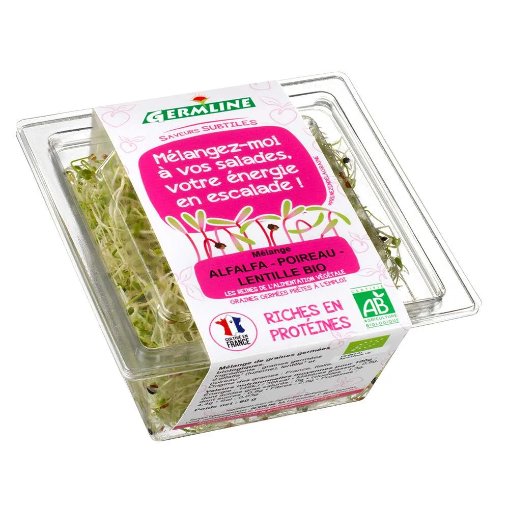 Graines germées biologiques alfalfa
