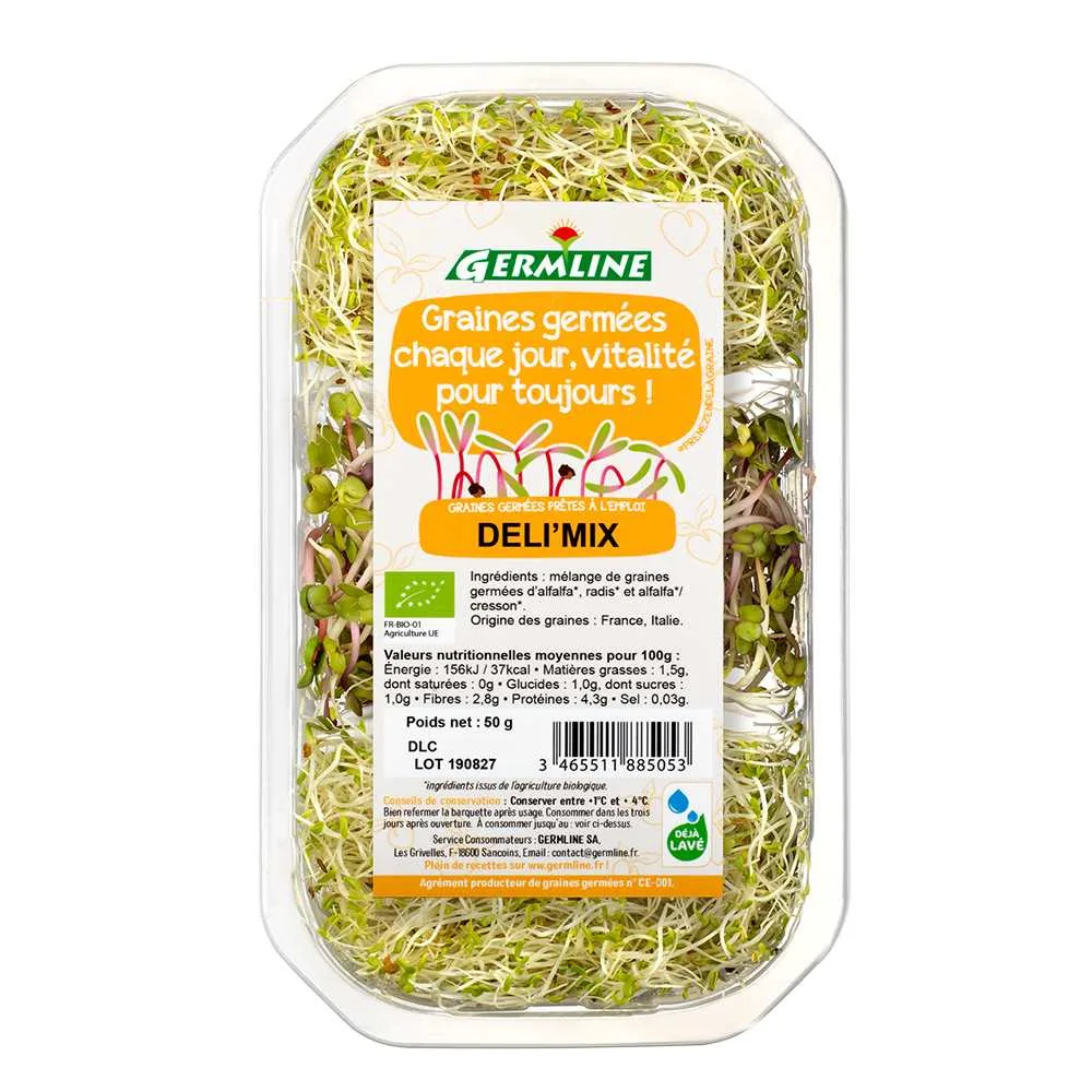 Graines germées biologiques alfalfa