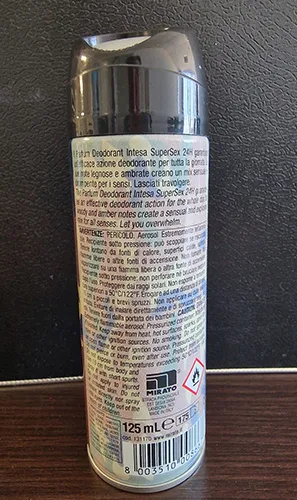 Deodorant spray