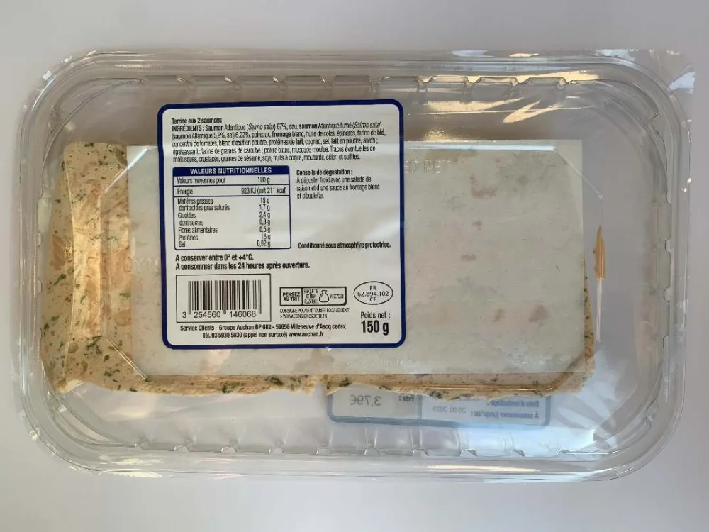 Terrine aux 2 saumons