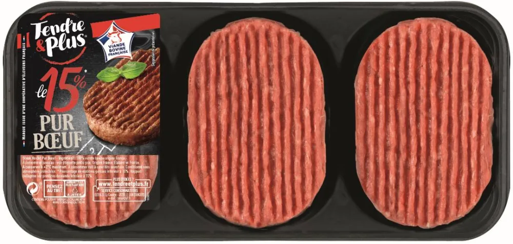 Steak haché 5%mg et 15%mg