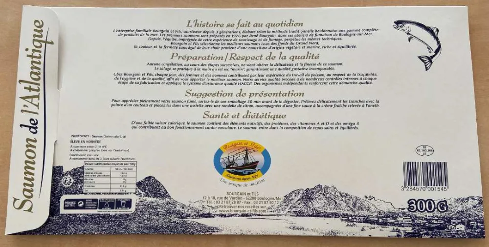Saumon de l'atlantique norvègien
