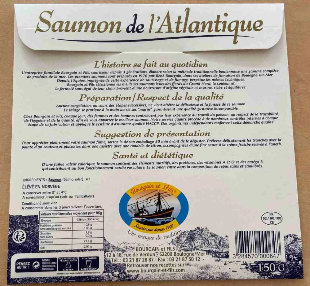 Saumon de l'atlantique norvègien