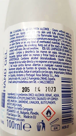 Hand disinfectant