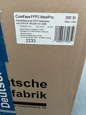 Particle filter mask