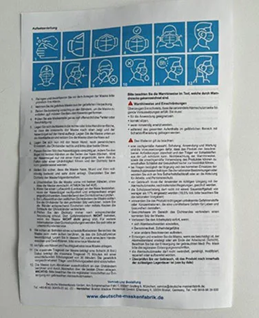 Particle filter mask